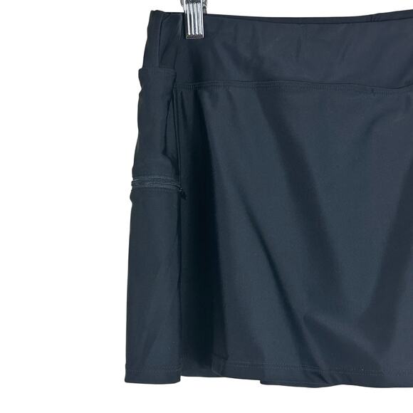 NWT Sweet Escape Swim Skirt Womens 14 Black Mini Full Coverage - Picture 2 of 5